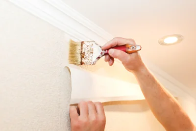 Pose de papier peint à Chanteuges — revêtements muraux et toiles de verre